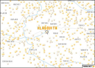 map of Kladovita