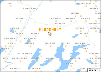 map of Klägghult