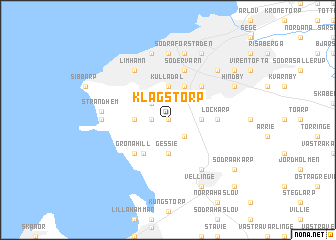 map of Klagstorp