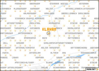 map of Kläham