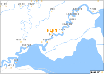 map of Klam