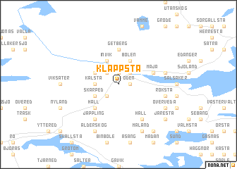 map of Klappsta