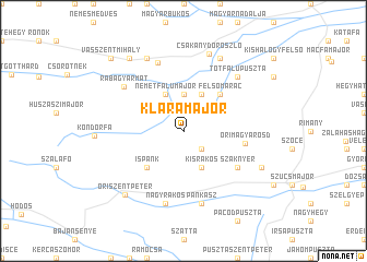 map of Kláramajor