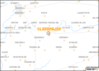map of Kláramajor
