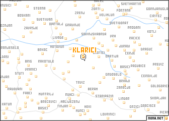map of (( Klarići ))
