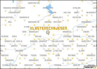 map of Klášterecká Jeseň