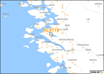 map of Klätta