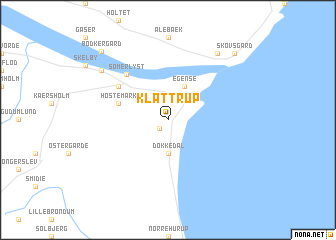 map of Klattrup