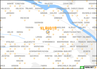 map of Klaudyn