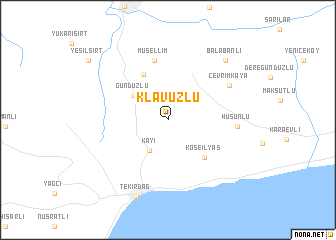 map of Klavuzlu