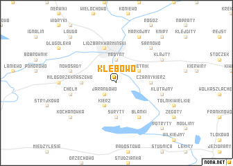 map of Kłębowo