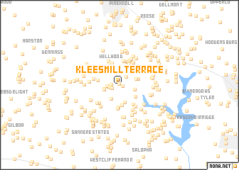 map of Klees Mill Terrace