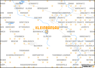 map of Kleinbardau