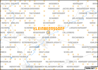 map of Kleinbernsdorf