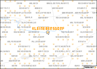 map of Kleinebersdorf