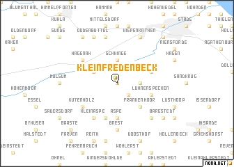 map of Klein Fredenbeck