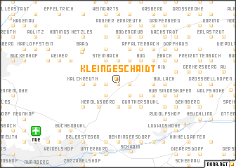 map of Kleingeschaidt