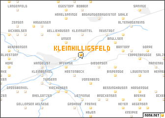 map of Klein Hilligsfeld