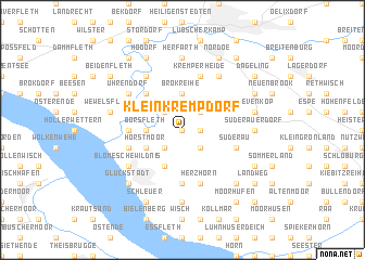 map of Klein Krempdorf