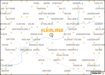 map of Klein Linde
