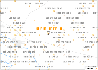 map of Klein Linteln
