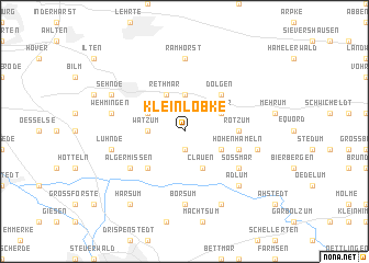 map of Klein Lobke