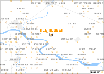 map of Klein Lüben