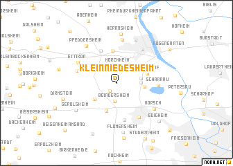 map of Kleinniedesheim