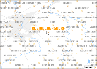 map of Kleinolbersdorf