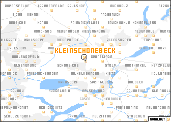 map of Kleinschönebeck