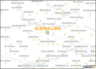 map of Kleinvillars