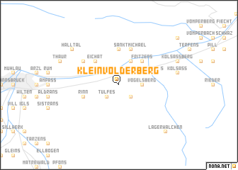 map of Kleinvolderberg