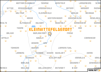 map of Klein Wittefelder Ort