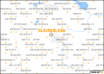 map of Klein Wölkau