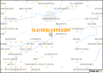 map of Kleinwolkersdorf