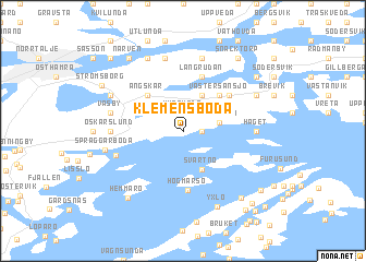 map of Klemensboda