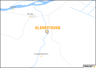map of Klementʼevka