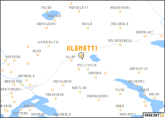 map of Klemetti