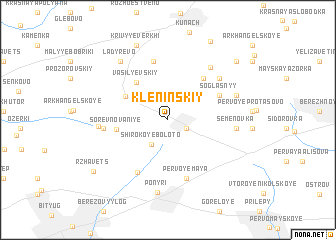 map of Kleninskiy