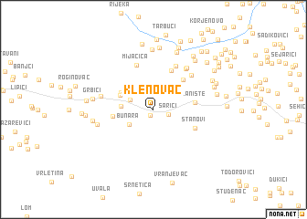 map of Klenovac