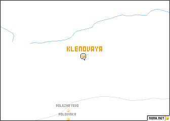 map of Klenovaya
