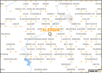 map of Klenová