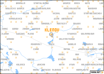 map of Klenov