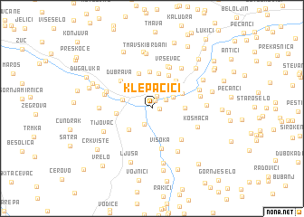 map of Klepačići