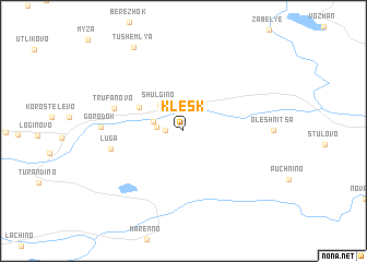 map of Klesk