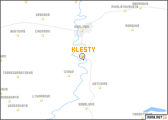 map of Klesty