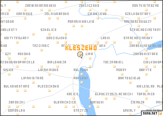 map of Kleszewo