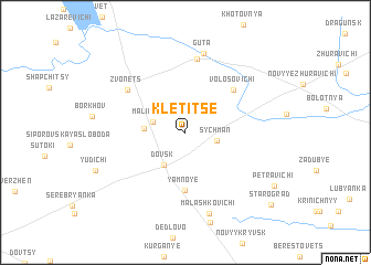 map of Kletitse