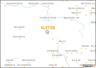 map of Kletno