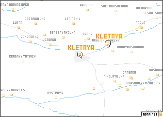 map of Kletnya